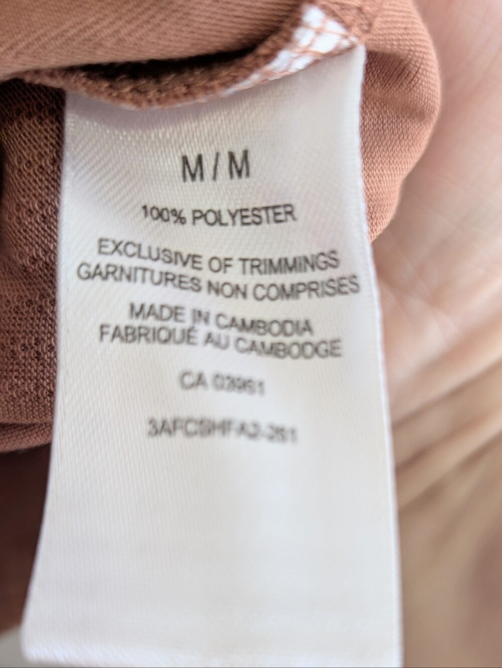 Shambhala Peachy Beige Hooded Long-Sleeve Activewear Top Size Medium - Picture 6 of 6